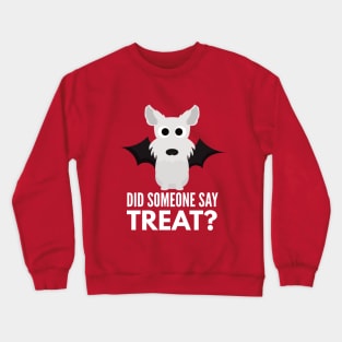 West Highland White Terrier Halloween Trick or Treat Crewneck Sweatshirt